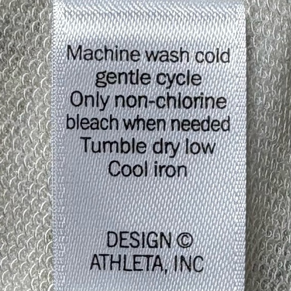 Athleta Gray Striped Criss Cross Sweatshirt Dress Size S Modal Blend Lightweight - Picture 10 of 12